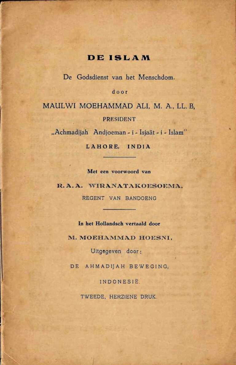 Bahan Nadir 0009 (De Islam de godsdienst van het menschdom)