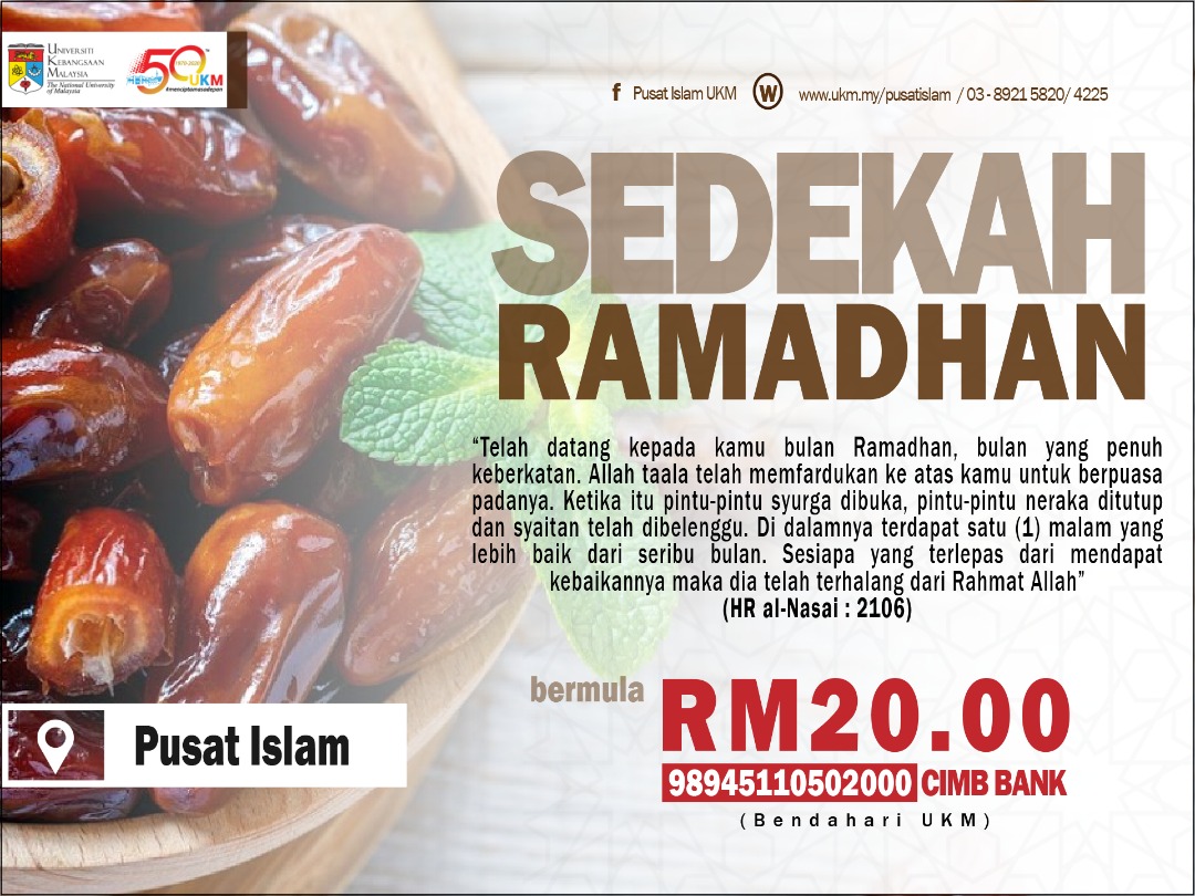 Kempen Sedekah Ihya Ramadhan Pusat Islam
