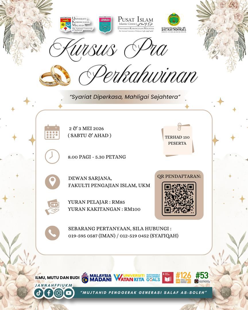 KURSUS PRA-PERKAHWINAN ISLAM
