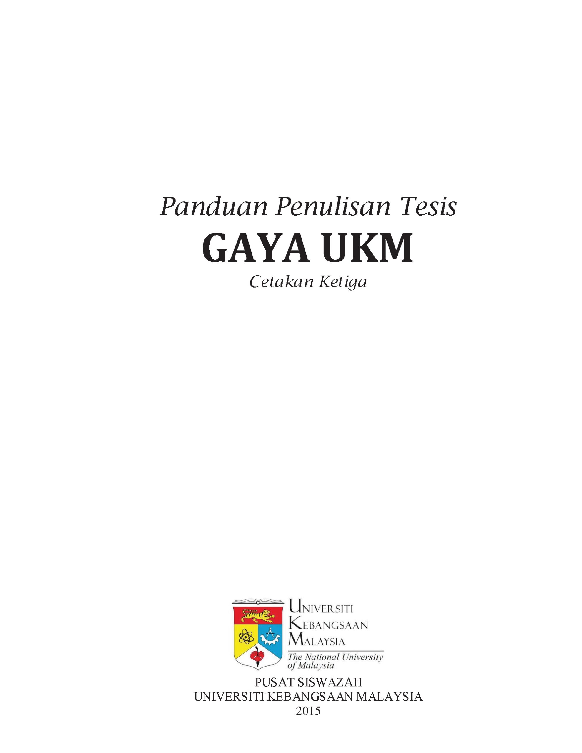GAYA-UKM_BAHASA-MELAYU - FRONT