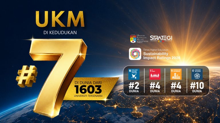 UKM Catat Sejarah Gemilang: Kedudukan Ke-7 Dunia dalam THE Impact Ratings 2026