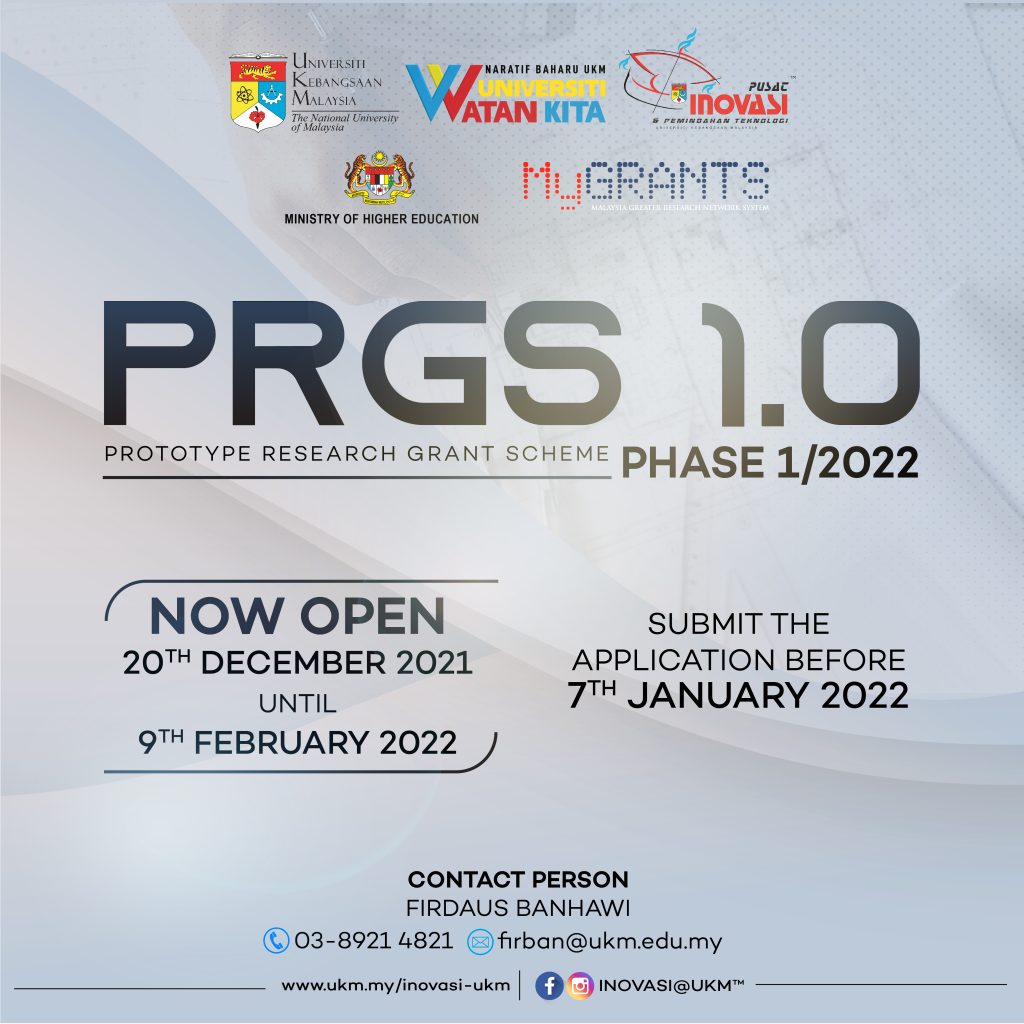 pembukaan-permohonan-geran-kpt:-prototype-research-grant-scheme-(prgs)-fasa-1/2022-research-grant-scheme-(prgs)