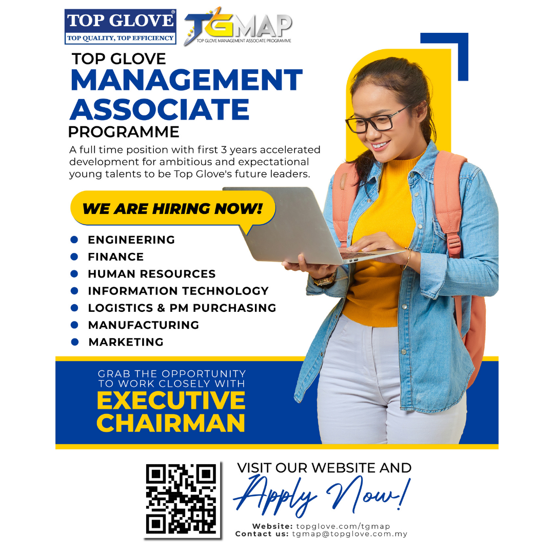 **Top Glove Exclusive Career Opportunities. PUSAT PEMBANGUNAN KARIER