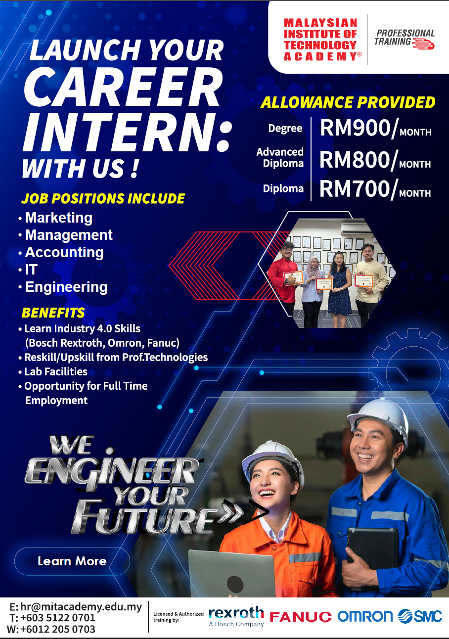 Join MIT Academy’s Industry 4.0 Internship Programme | PUSAT ...