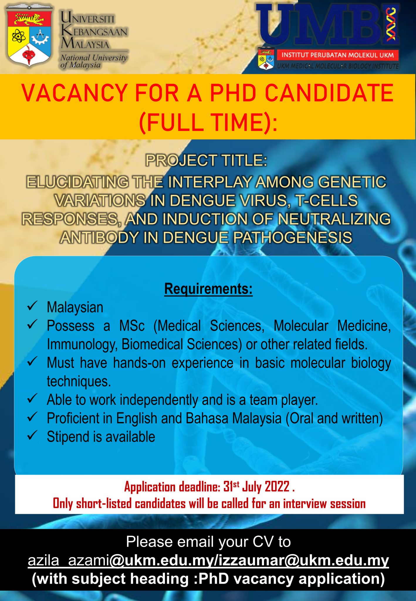 phd education vacancy