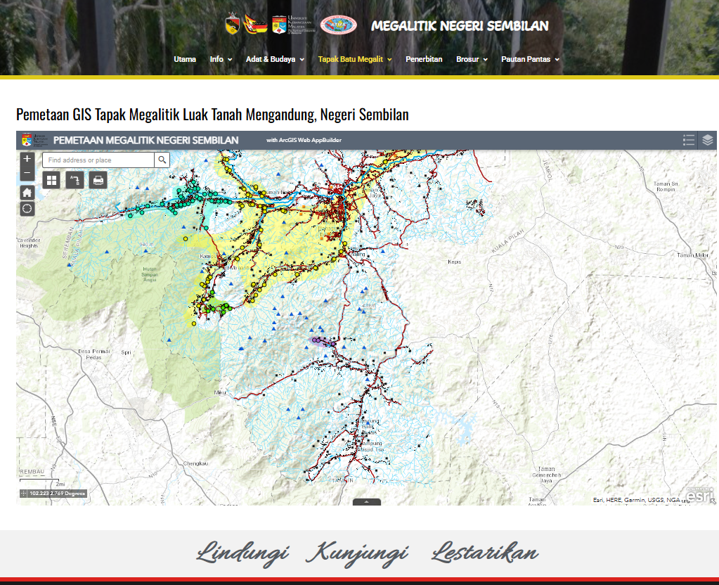 Geo-Web Megalitik: Integrasi Web-GIS bagi Eksplorasi Maya Tapak Megalitik Negeri Sembilan