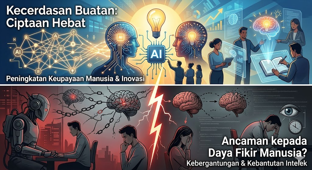 Kecerdasan Buatan: Ciptaan Hebat atau Ancaman kepada Daya Fikir Manusia?