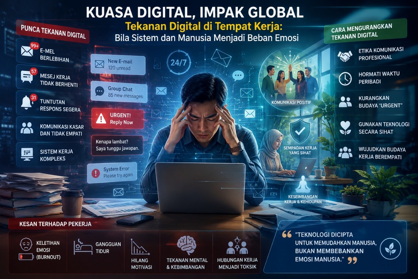 Tekanan Digital di Tempat Kerja: Bila Sistem dan Manusia Menjadi Beban Emosi